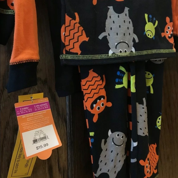 💥SOLD💥NWT Carter’s 4 Piece Pajama Set, Size 3T - Picture 6 of 6